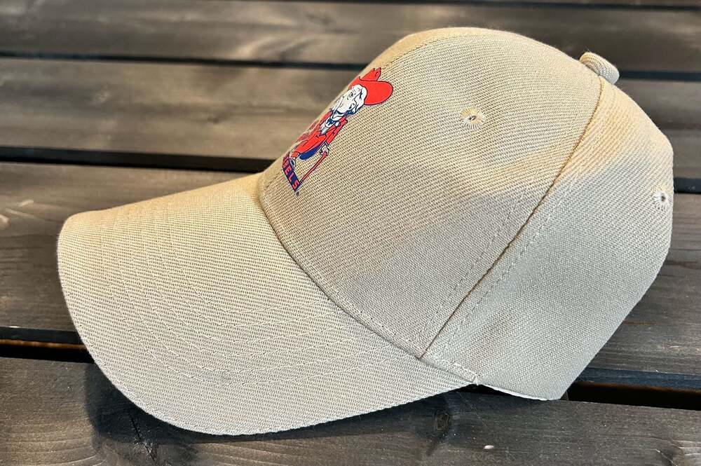 Ole Miss Rebels Colonel Reb Logo Khaki Adjustable Baseball Hat - Picture 2 of 5